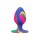 Cheeky Medium Tie-Dye Plug Multicolor - 3,25 cm