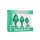 Cheeky Gems 3 Pcs Green