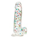 I Love Dick Heart Filled Dong Transparant - 20,25 cm