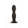 Ribbed Anal Stud Black - 13,25 cm