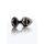 Taboom aluminum anal plug with rhinestone L black 4.1 cm