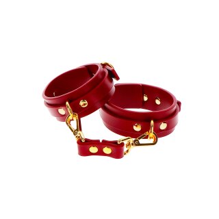 Taboom ankle cuffs red, gold