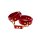 Taboom ankle cuffs red, gold