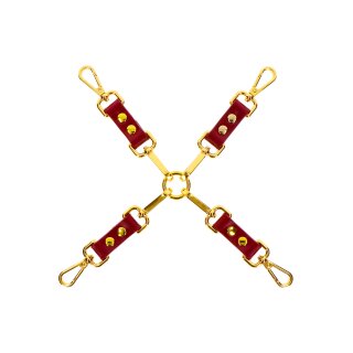 Taboom Hogtie bondage harness red, gold