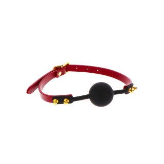 Taboom silicone ball gag red, black, gold