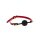 Taboom silicone ball gag red, black, gold