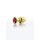 Taboom Anal Plug mit Strassstein S rot, gold 2,5 cm