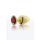 Taboom Anal Plug mit Strassstein L rot, gold 4 cm