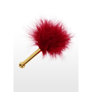 Taboom feather tickler red, gold