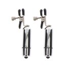 Taboom Einstellbare Vibration Nippelklammern silber