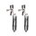 Taboom adjustable vibration nipple clamps silver