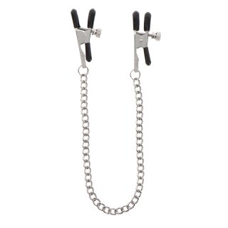 Taboom adjustable nipple clamps with chain silver