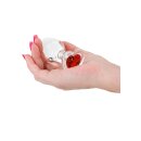 Crystal Desires Red Heart M Red 3,9 cm