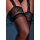 Satin T. Garterbelt Stockings Black OS