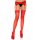 Sheer Thigh Highs Red OS