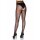 Plus Size Crotchless Pantyhose Black