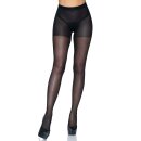 Sheer Open Butt Pantyhose Black OS