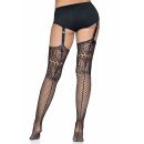 Fishnet Backseam Stockings Black OS