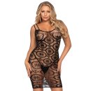 Leg Avenue Daisy gehäkeltes Minikleid Onesize schwarz