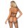 Fishnet Top, G-String & Tights Black OS