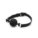 Silicone Ball Gag with Holes Black