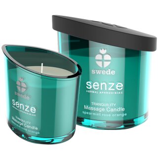 Swede - Senze Tranquility Massage Candle Spearmint Rose Orange 150 ml