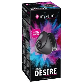 Mystim Hearts Desire eStim layon vibrator black