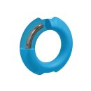 Doc Johnson Flexisteel penis ring with metal core blue 3.5 cm