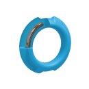 Doc Johnson Flexisteel penis ring with metal core blue 4.3 cm