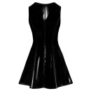 Vinyl Dress with Lace S