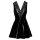 Lack Kleid mit Spitzeneinsatz S - XL