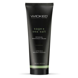 Wicked Sensual Massage Cream 120ml Sage and Seasal Scented