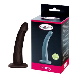 MALESATION Harry Dildo Black - 14,5 cm