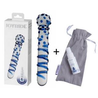 JOYRIDE Premium GlassiX Set 07 transparent, blau 20 cm