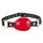 XX-DREAMSTOYS Leder Mund Knebel rot