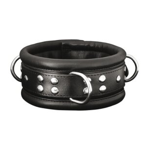 XX-DREAMSTOYS Leather neck restraint wide black