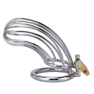 XX-DREAMSTOYS Metal Cock Cage Banana Shape