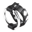 BLUE LINE C&B GEAR Metal Cock Ring With Adjust. Snap...