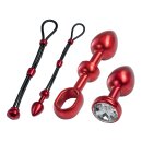 MALESATION Alu-Cock-Grip Set Small, Red