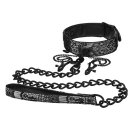 STEAMY SHADES Collar with Leash and Nipple Clamps