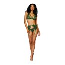 Womens Metallic Corded Lace 3 Piece Set - One Size