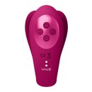 Yoko - Triple Action Vibrator Dual Prongs with Clitoral Pulse Wave