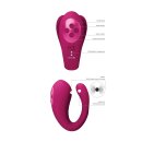 Yoko - Triple Action Vibrator Dual Prongs with Clitoral Pulse Wave