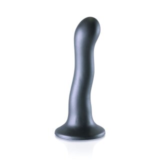 Shots Ouch! Ultra soft silicone G-spot dildo gray 17 cm