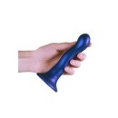 Shots Ouch! Ultra soft silicone G-spot dildo blue 17 cm