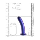 Shots Ouch! Soft silicone G-spot dildo blue 17 cm