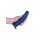 Shots Ouch! Soft silicone G-spot dildo blue 17 cm