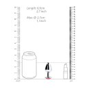 Shots Ouch! Runder Edelstein Anal Plug Silber Rubinrot klein 2,7 cm