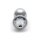 Shots Ouch! Runder Edelstein Anal Plug Silber groß 4 cm