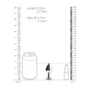 Shots Ouch! Heart Gemstone Anal Plug Silver Pink small 2.7 cm